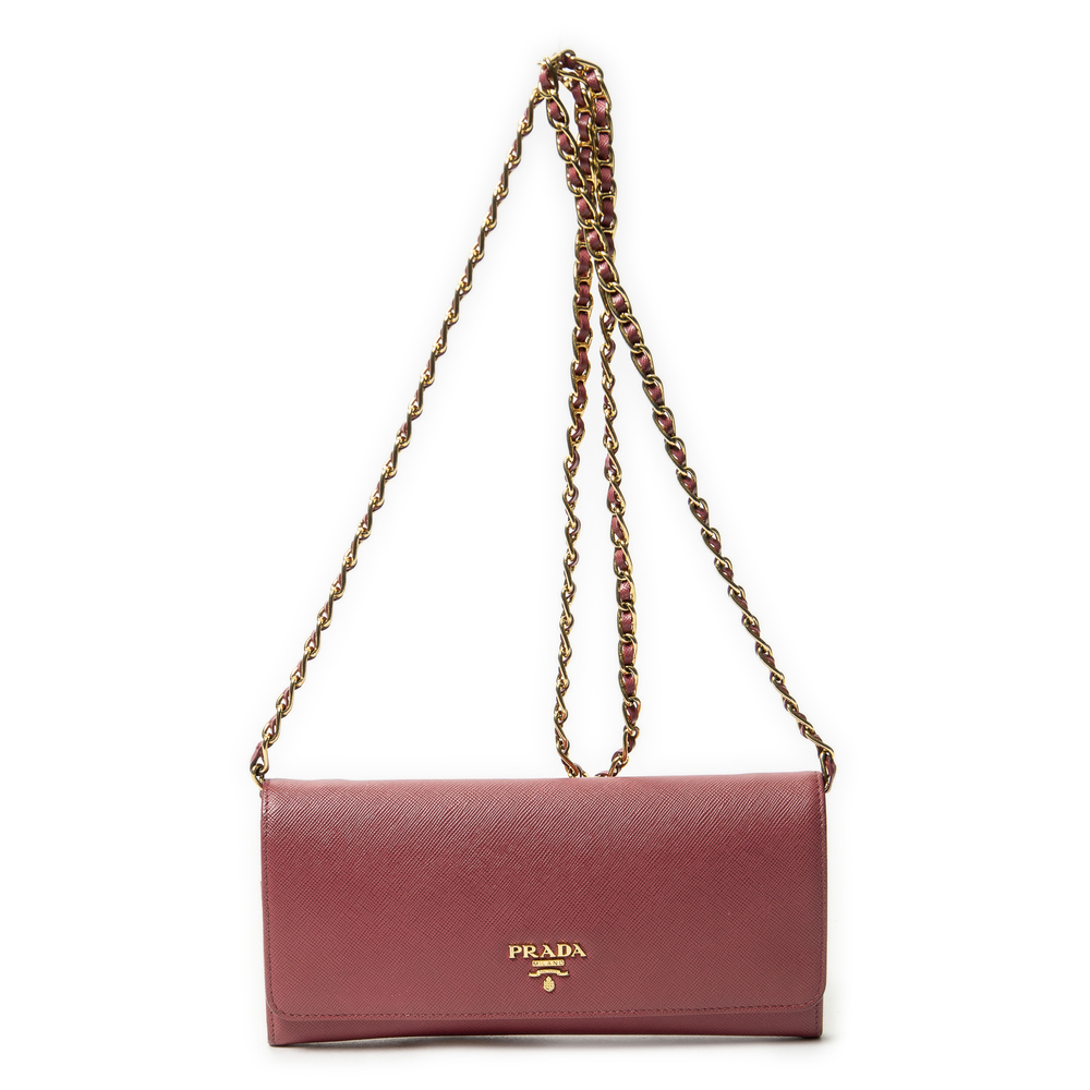 Prada Wallet on Chain Clutch
